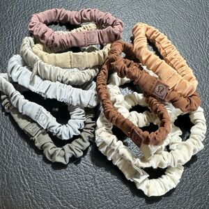 Lululemon Skinny Scrunchies Neutral Bundle